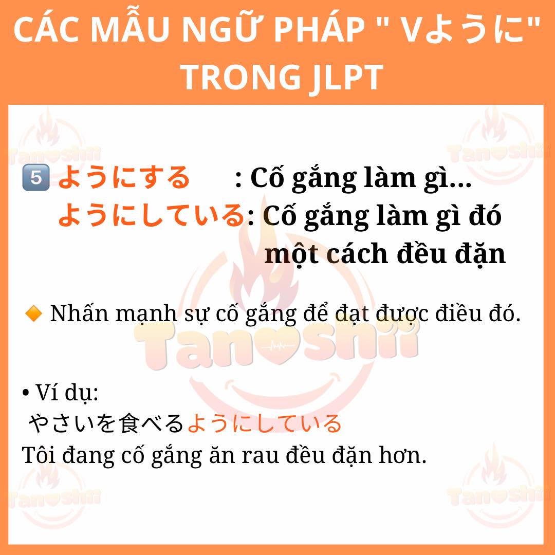 Tổng hợp các mẫu Ngữ Pháp ように trong JLPT