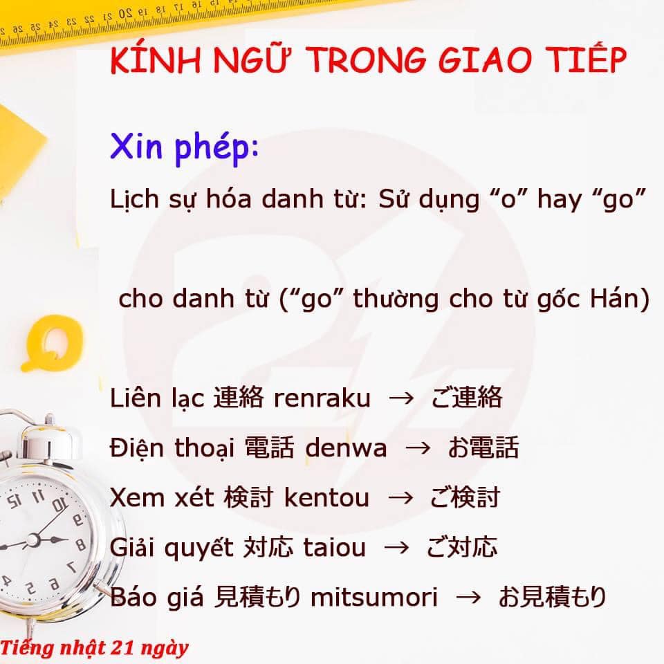 Kính ngữ trong giao tiếp tiếng Nhật