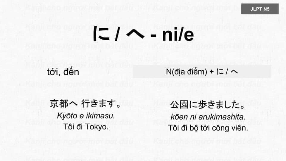 Học Trợ Từ cơ bản trong tiếng Nhật N5